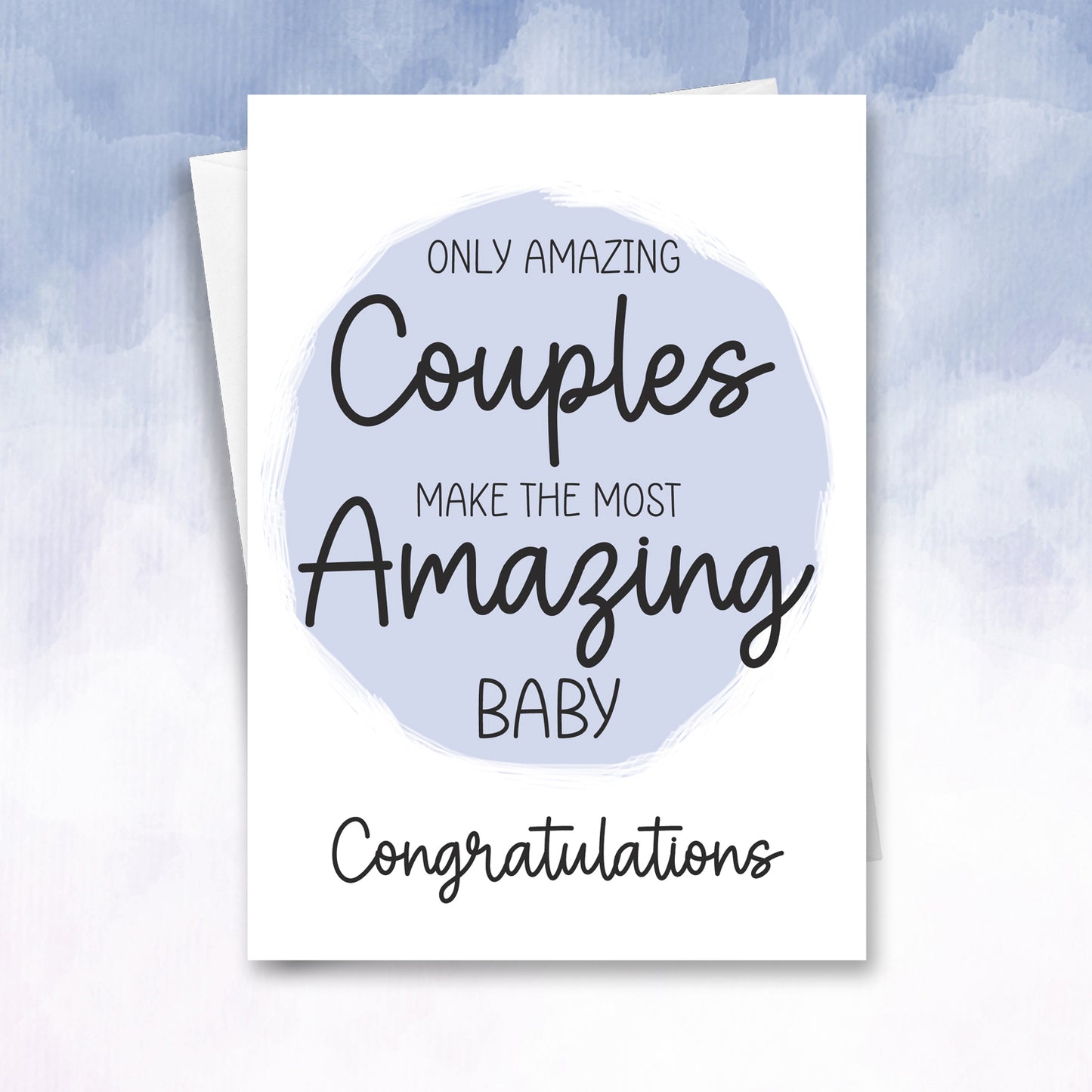 Congratulations on your pregnancy or new baby card new arrival friends family