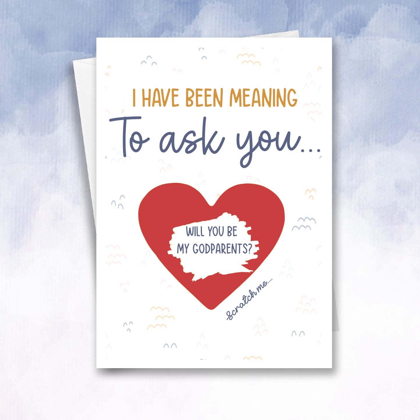 Will you be my Godparents Scratch Reveal Card