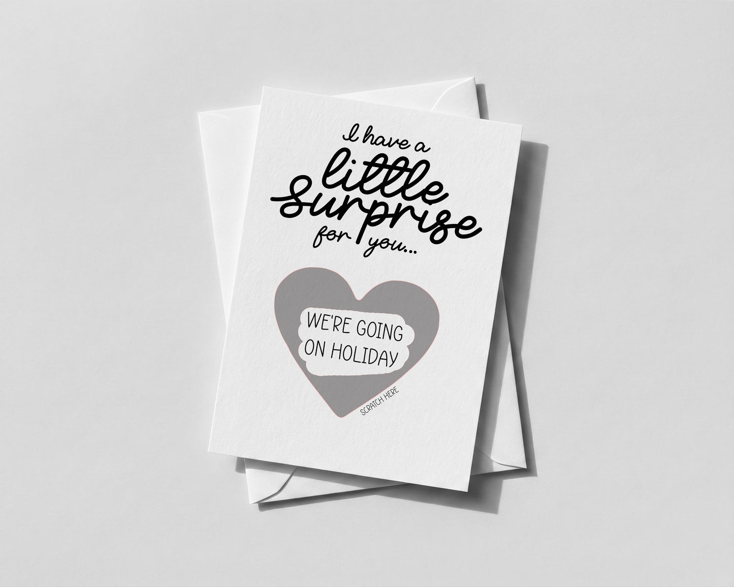 Personalised Guess What Scratch‑Off • Holiday Staycation Spa Adventure Reveal Card